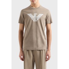 Emporio Armani Pamuklu Regular Fit Bisiklet Yaka Logolu T Shirt Erkek T Shirt 8N1TN5 1jpzz M6117