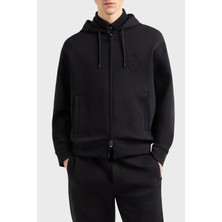 Emporio Armani Pamuklu Regular Fit Kapüşonlu Fermuarlı Sweat Erkek Sweat EM001122 AF10013 UC001