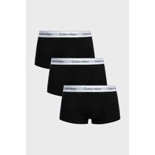 Calvin Klein Logolu Pamuklu 3 Pack Boxer LV00NB4389UB1 Erkek Boxer LV00NB4389 Ub1