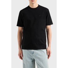 Emporio Arman Pamuklu Regular Fit Kabartmalı Jakarlı T Shirt Erkek T Shirt EM001728 AF14874 FC039