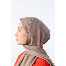 Cs Camellia Scarf Ipeksi Jakar Elegant Desen Şal - Dut