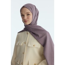 Cs Camellia Scarf Ipeksi Jakar Elegant Desen Şal - Dut