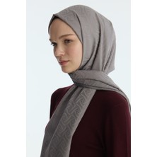Cs Camellia Scarf Ipeksi Jakar Elegant Desen Şal - Dut