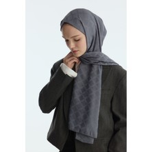 Cs Camellia Scarf Ipeksi Jakar Zincir Desen Şal - Vizon