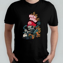 Pixxa Super Mario Kart %100 Pamuklu Bisiklet Yaka T-Shirt Model 3