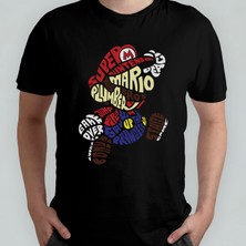 Pixxa Super Mario Bros %100 Pamuklu Bisiklet Yaka T-Shirt Model 3