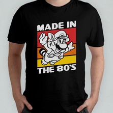 Pixxa Super Mario Bros %100 Pamuklu Bisiklet Yaka T-Shirt Model 4