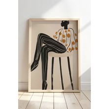 Artiera Minimalist Doğal Ahşap Çerçeveli Duvar Tablosu