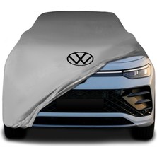 Volkswagen Tayron  Gri Kumaş Araba Branda Logolu Kumaş Araba Brandası Penye Oto Branda