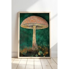 Artiera Soyut Sanat Doğal Ahşap Çerçeveli Duvar Tablosu