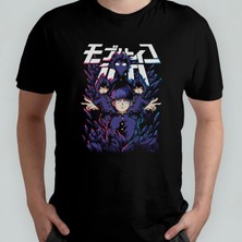 Pixxa Mob Psycho 100 Unisex %100 Pamuklu Bisiklet Yaka T-Shirt Model 1
