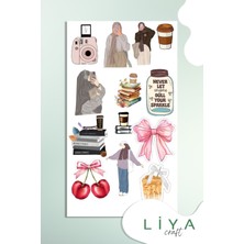 Hijab Sticker Set Müslim Sticker 5 Sayfa Sticker  Ajanda Bullet Journal Için Uygun Set