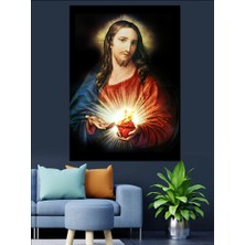 Hz Isa Jesus Christ Dekoratif Kanvas - Mdf Ahşap Tablo