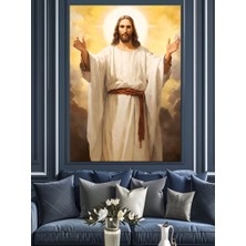 Hz Isa Jesus Christ Dekoratif Kanvas - Mdf Ahşap Tablo