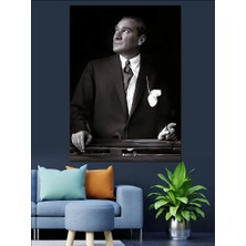 Mustafa Kemal Atatürk Dekoratif Kanvas - Mdf Ahşap Tablo