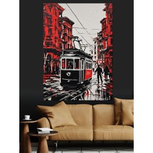 Istanbul Taksim Dekoratif Kanvas - Mdf Ahşap Tablo