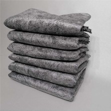 Süngerli Kaymaz Çekyat/koltuk Örtüsü Damar Desenli Gri