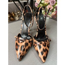 Leopar Trend Model Kadın Topuklu Ayakkabı