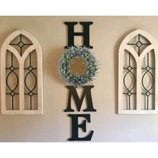 Kapı Süs Çelengi Door Ornament Yapay Çiçekli Mor Sarı Fiyonklu Çap 35 cm  El Yapım Asmalık 1 Adet