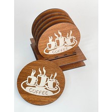 Ecce Desenlı Bardak Altlığı 6'lı Set