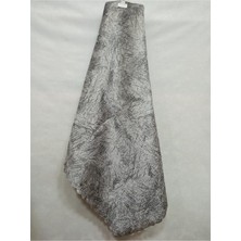 Açık Gri Damar Desenli Parlak ve Kaymaz Süngerli Koltuk Çekyat Örtüsü