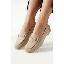 Seramon Süet Aksesuar Detaylı Kadın Babet