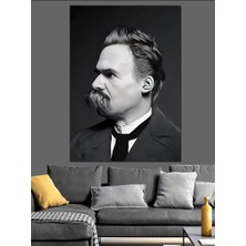 Friedrich Nietzsche Dekoratif Kanvas - Mdf Ahşap Tablo