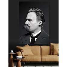Friedrich Nietzsche Dekoratif Kanvas - Mdf Ahşap Tablo
