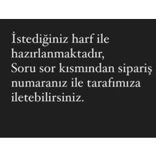 Zirkon Taşlı Dünya Iki Harf Anahtarlık