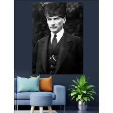Mustafa Kemal Atatürk Dekoratif Kanvas - Mdf Ahşap Tablo