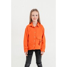 Kız Çocuk Tokalı Gömlek 3097