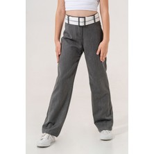 Kız Çocuk Ters Kemerli Pantolon 6002