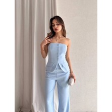 Pantalon Straples Üst Takım M  - Siyah