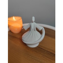 Gizzstore Home Mevlana Biblo Heykel Dekor Dekorasyon Hediyelik 12 cm  Beyaz
