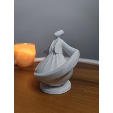 Gizzstore Home Mevlana Biblo Heykel Dekor Dekorasyon Hediyelik 12 cm  Beyaz