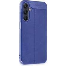 Leybaks Samsung A35 Uyumlu Deri Görünümlü Tam Koruma Şık Kılıf Case