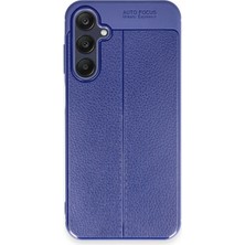 Leybaks Samsung A35 Uyumlu Deri Görünümlü Tam Koruma Şık Kılıf Case