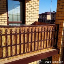 Bolvadi Kamış Hasır Bambu Çit 1m x 5m Doğal Bahçe Çiti