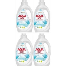 Aquabor Sıvı Çamaşır Deterjanı Beyazlar Için 4 Adet 132 Yıkama Doğal Mineralli
