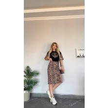 Kadın Yeni Sezon 2 Iplik Yüksek Gramajlı Premium Seri Üst Crop Kalın Lastikli Alt Yüksek Bel Takım
