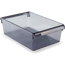 Storemax M-E27-40-25 Düzenleyici Raf, Şeffaf Siyah