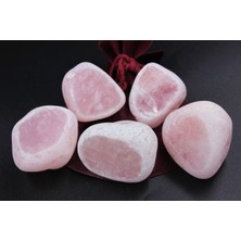 Pembe Kuvars Taşı Işlenmemiş Doğal Taş Ham Kütle Mat Kaya 40/70 gr