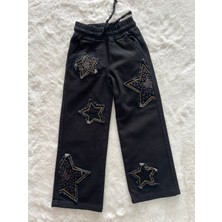 Nurcan Bebe Beli Lastikli Yıldızlı  Kot