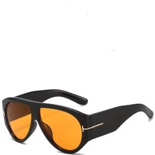 Kapin Tdate Büyük Tasarım Kadın Güneş Gözlüğü - Leopar Mor