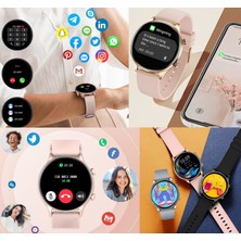 Realme 12 Uyumlu Su Geçirmez Akıllı Saat Mini 1.32 Inç Amoled