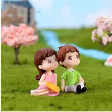 Çimdeki Sevgililer Teraryum Süsü Teraryum Obje Minyatür Obje Teraryum Aksesuar