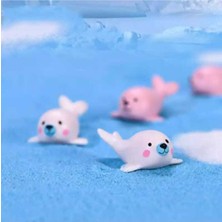 Teknotrust 2'li Fok Balığı Teraryum Obje Minyatür Obje Teraryum Aksesuar Saksı Süsü