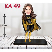 Kişiye Özel Ahşap Biblo - Kahraman Kadın Karikatür Biblo 5