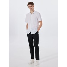 Limon Bağlamalı Bel Normal Paça Siyah Erkek Chino Pantolon MML5SM-PNT 9535
