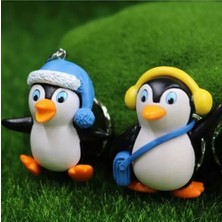 2'li Penguen Teraryum Süsleri Teraryum Obje Minyatür Obje